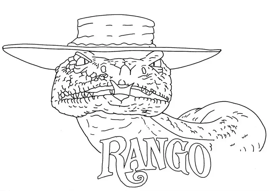 Rango Ausmalbilder 1