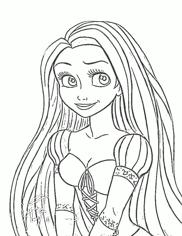 Rapunzel Para Colorear 10