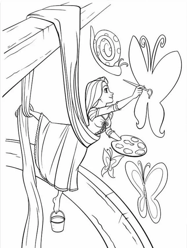 Rapunzel Para Colorear 12