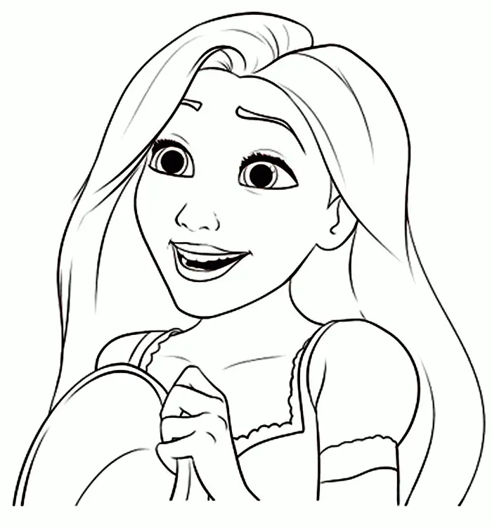Rapunzel Para Colorear 15