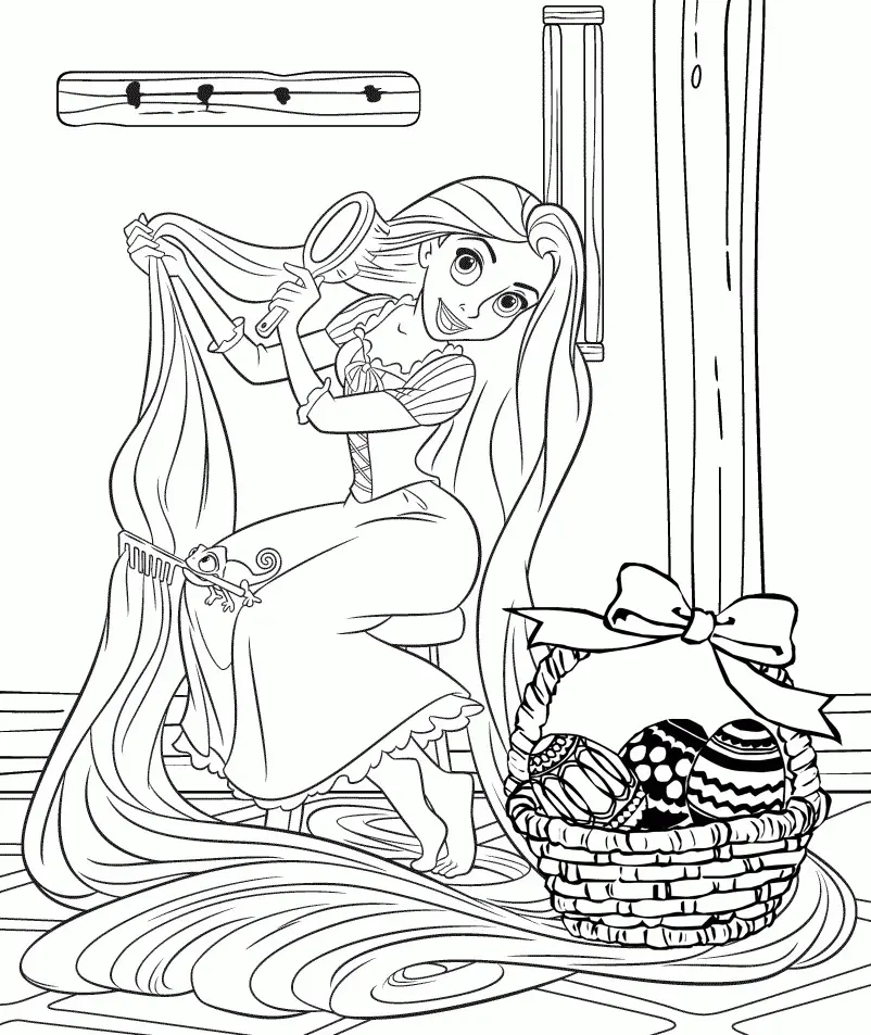 Rapunzel Para Colorear 16