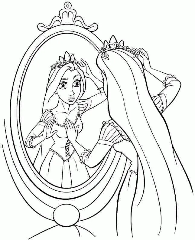 Rapunzel Ausmalbilder 23
