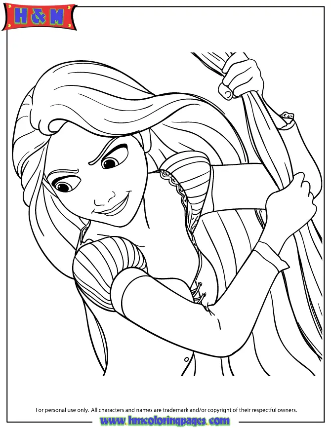 Rapunzel Para Colorear 25