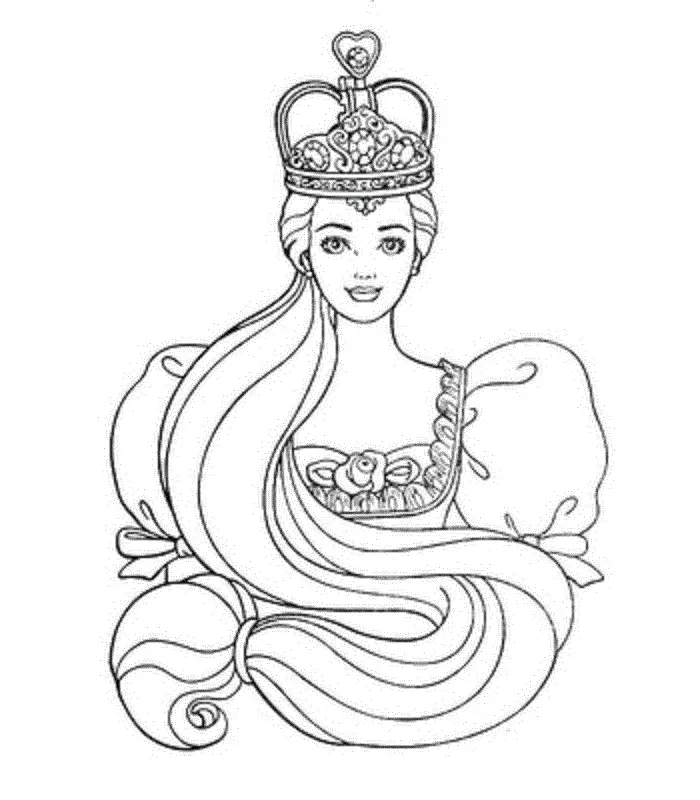 Rapunzel Para Colorear 5