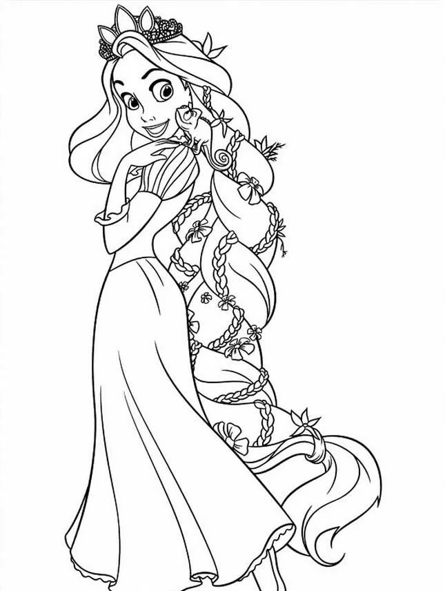Rapunzel Ausmalbilder 6