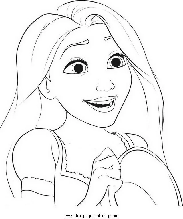Rapunzel Para Colorear 8