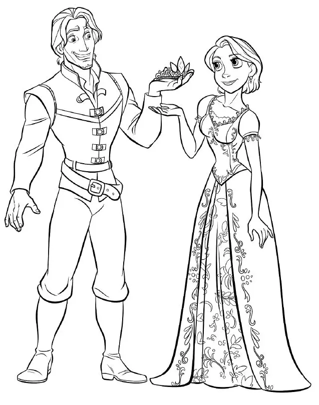Rapunzel Para Colorear 9