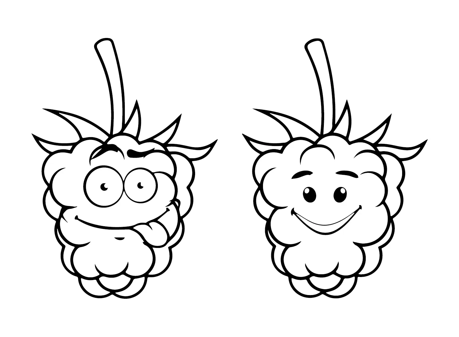 Desenhos de Framboesa Para Colorir 4