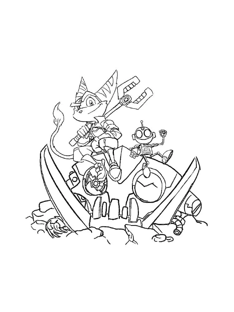 Ratchet und Clank Ausmalbilder 53