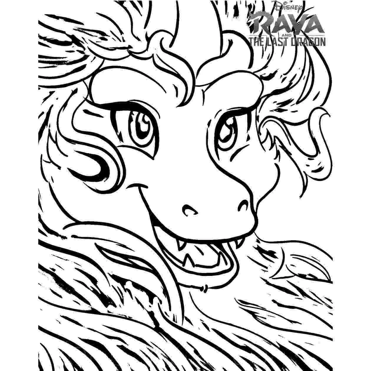 Raya and the Last Dragon Coloring Pages 52
