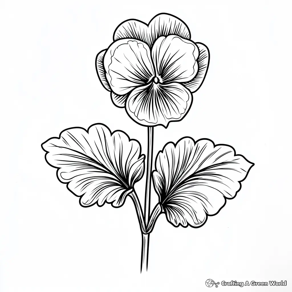 Realistische Blumen Ausmalbilder 116