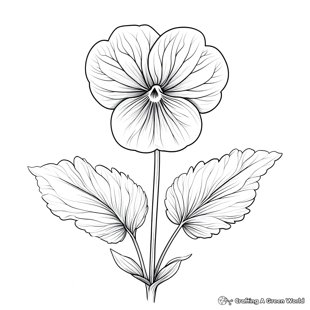 Realistische Blumen Ausmalbilder 117