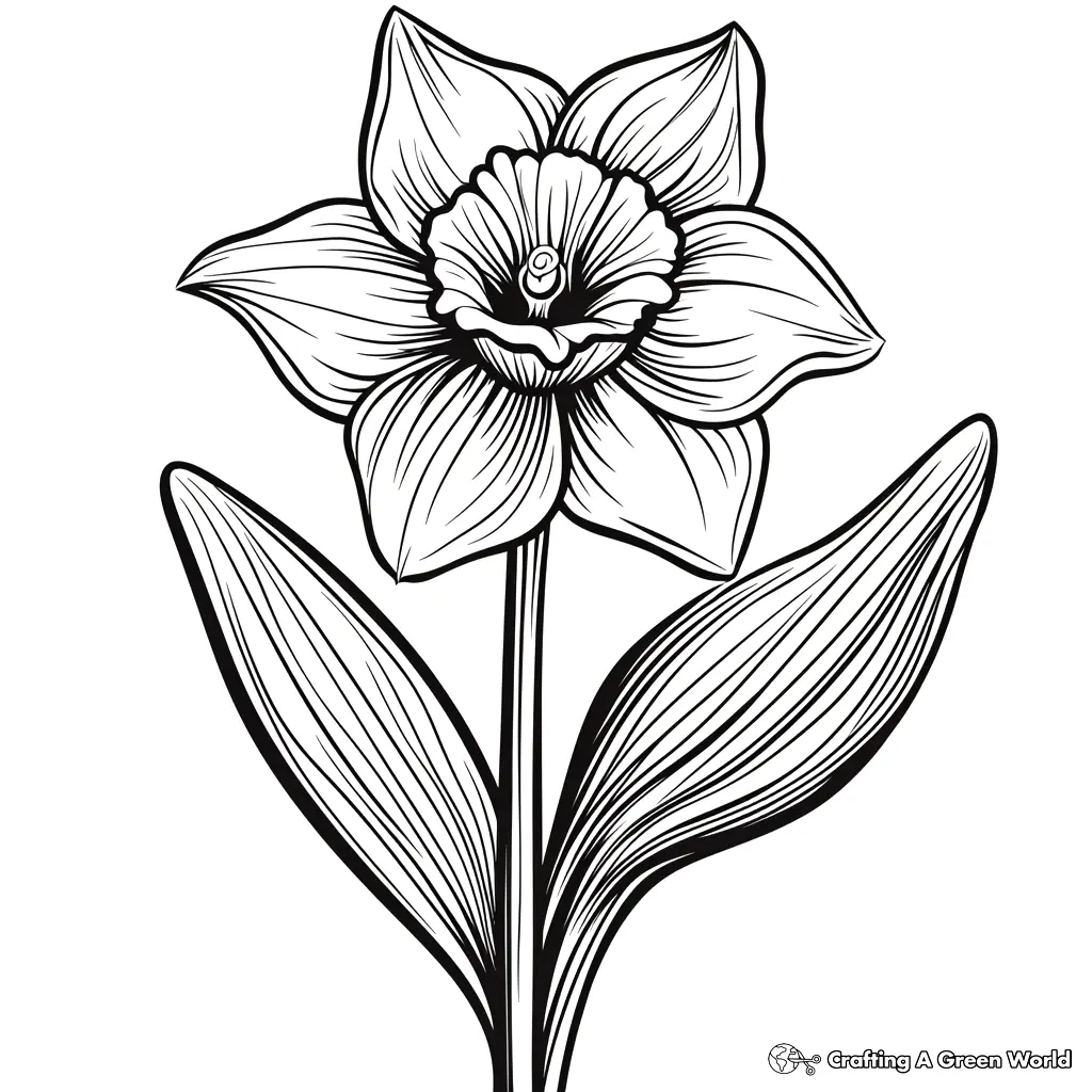 Realistische Blumen Ausmalbilder 126