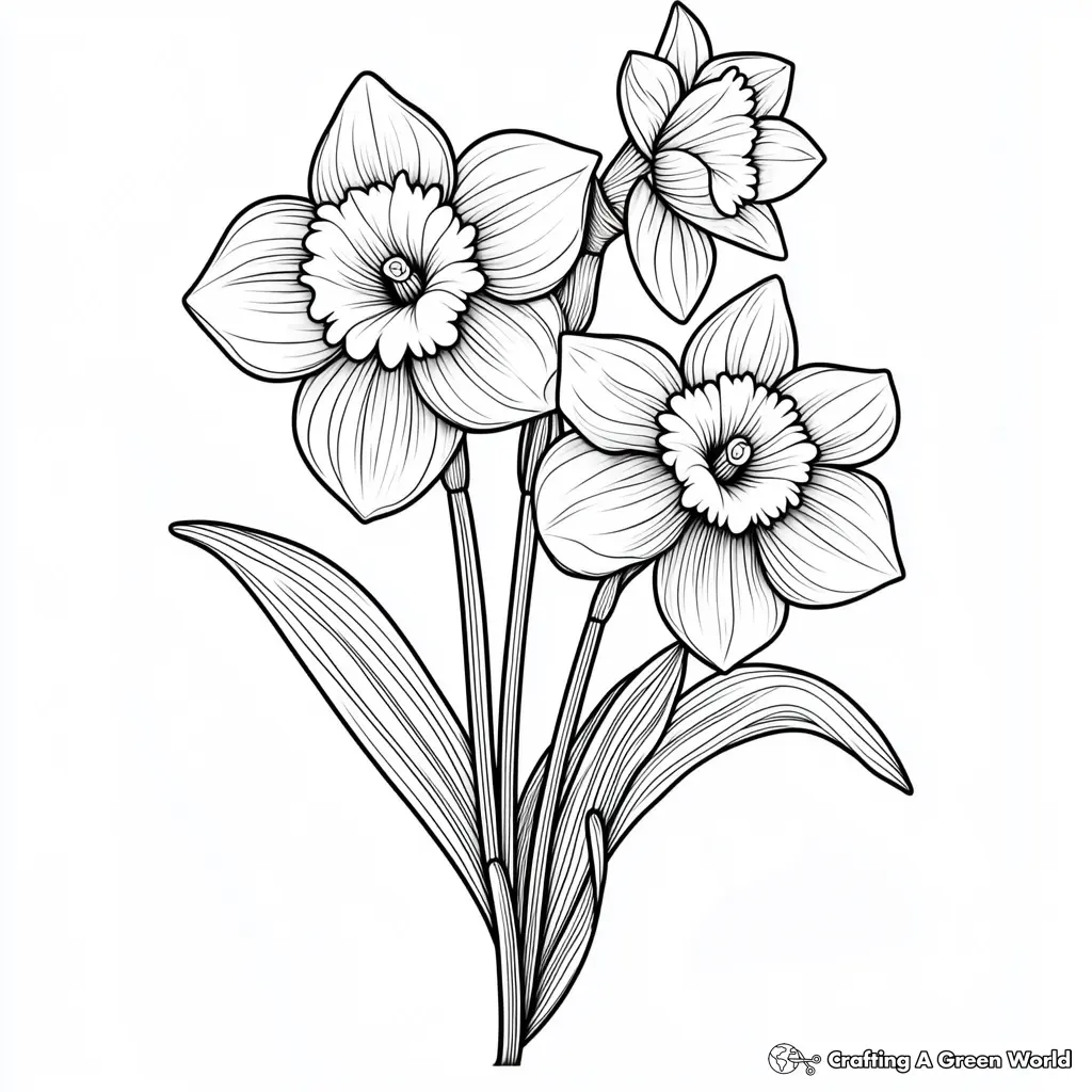 Realistic Flower Coloring Pages 129