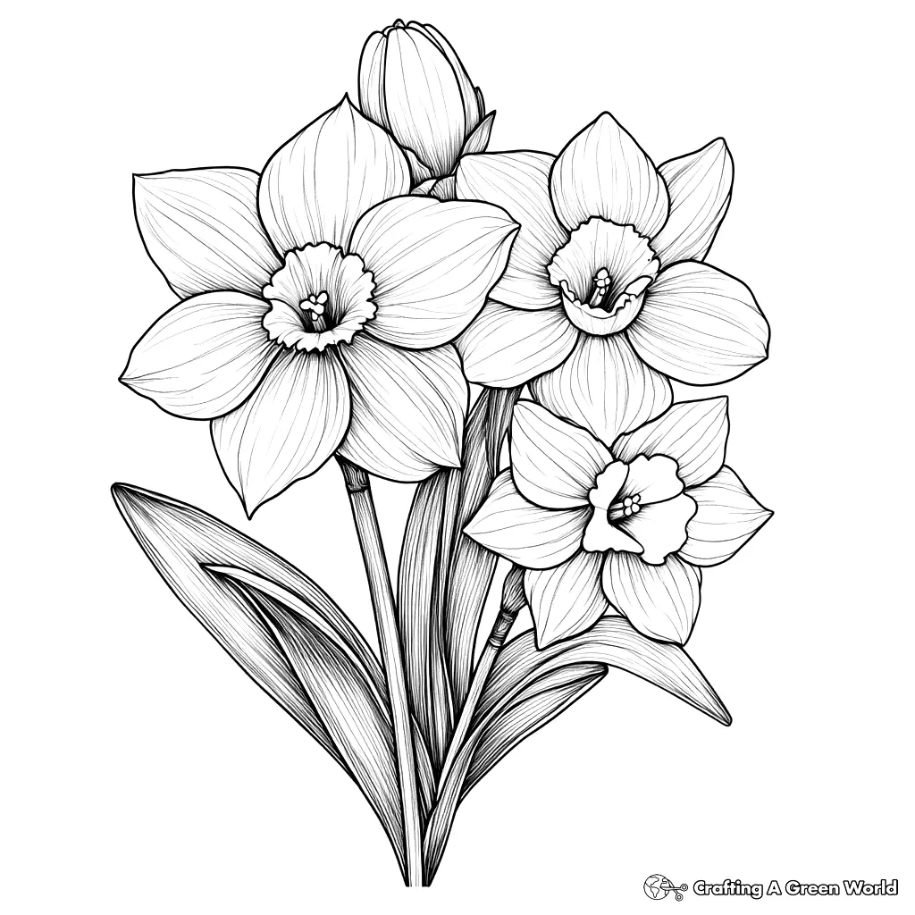 Flores Realistas para Colorear 131