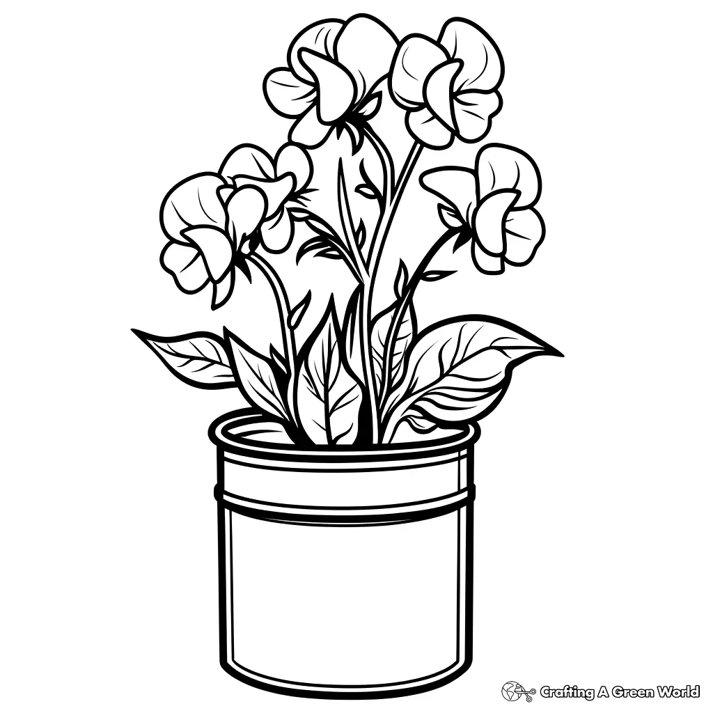 Realistische Blumen Ausmalbilder 141