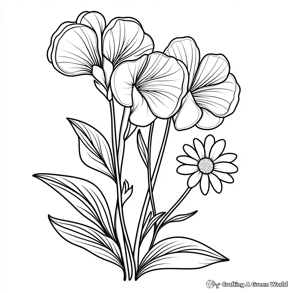 Realistic Flower Coloring Pages 142