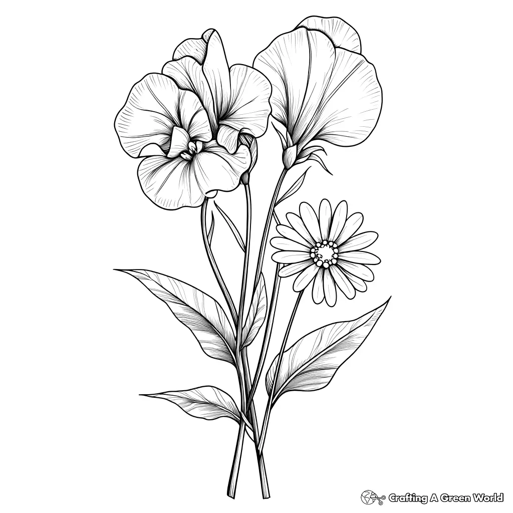 Realistic Flower Coloring Pages 143