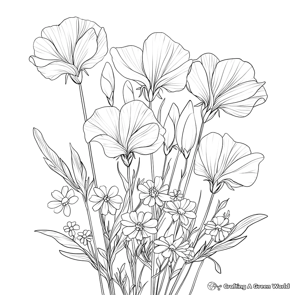 Flores Realistas para Colorear 144