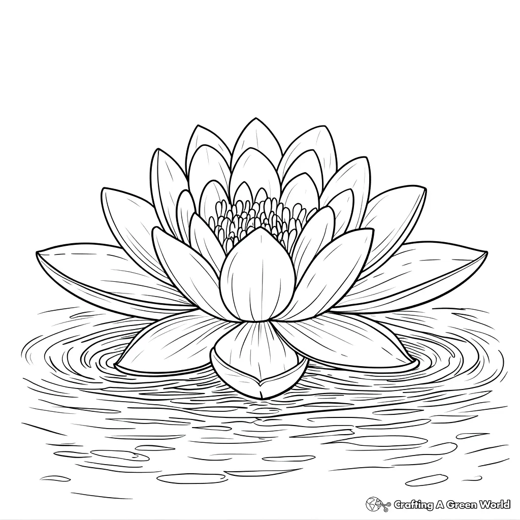 Realistic Flower Coloring Pages 164