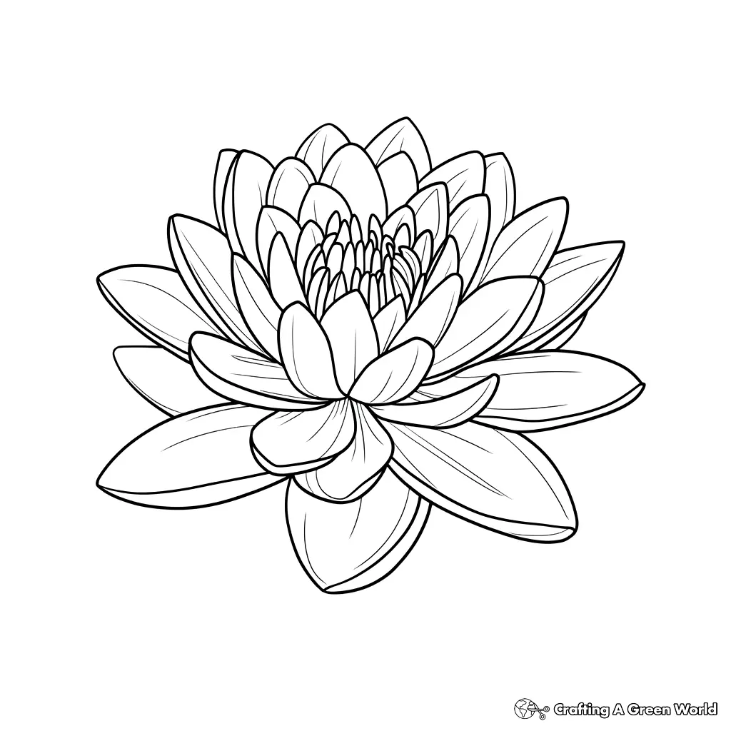 Realistic Flower Coloring Pages 165
