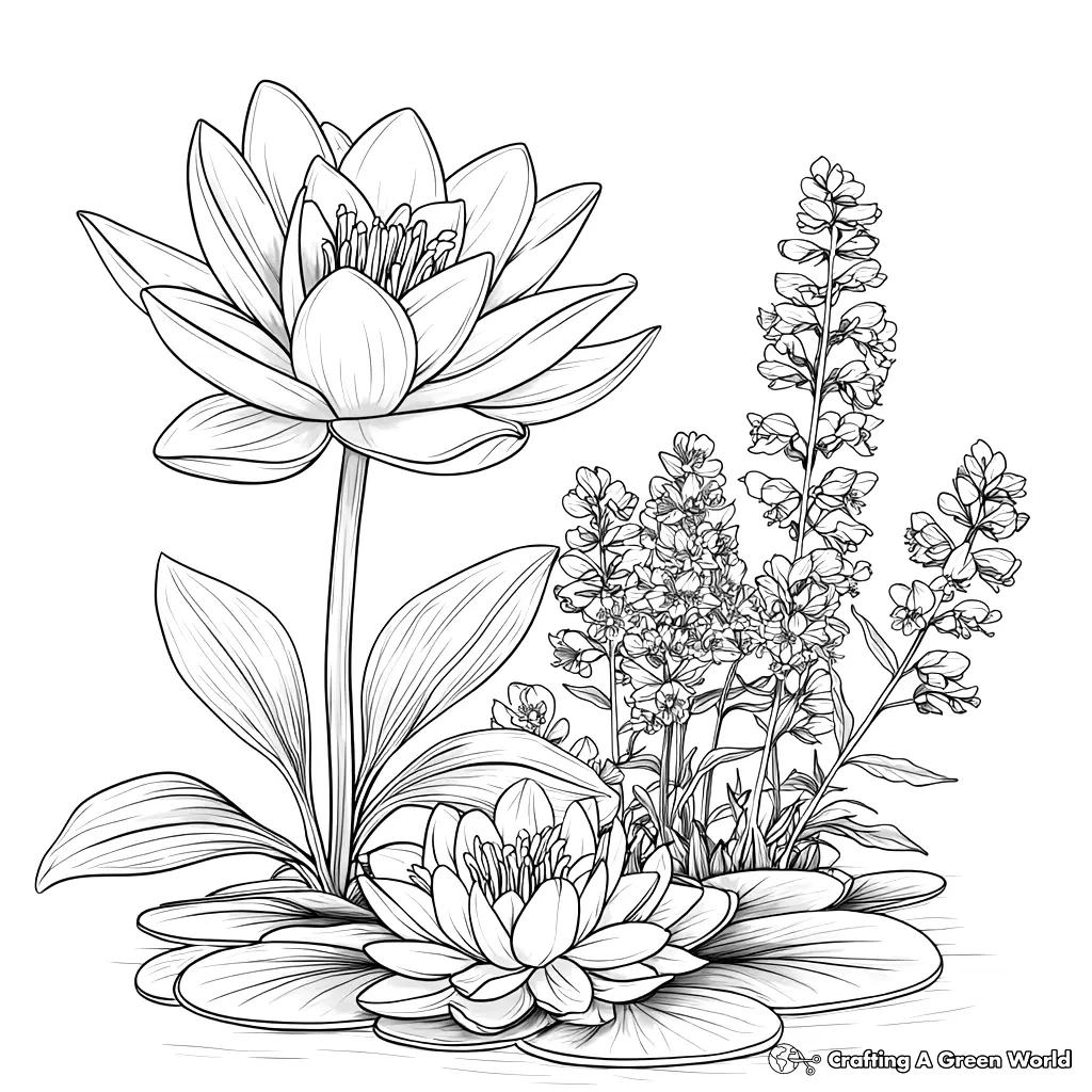 Realistic Flower Coloring Pages 173