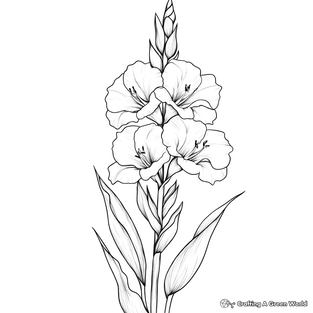 Realistic Flower Coloring Pages 181
