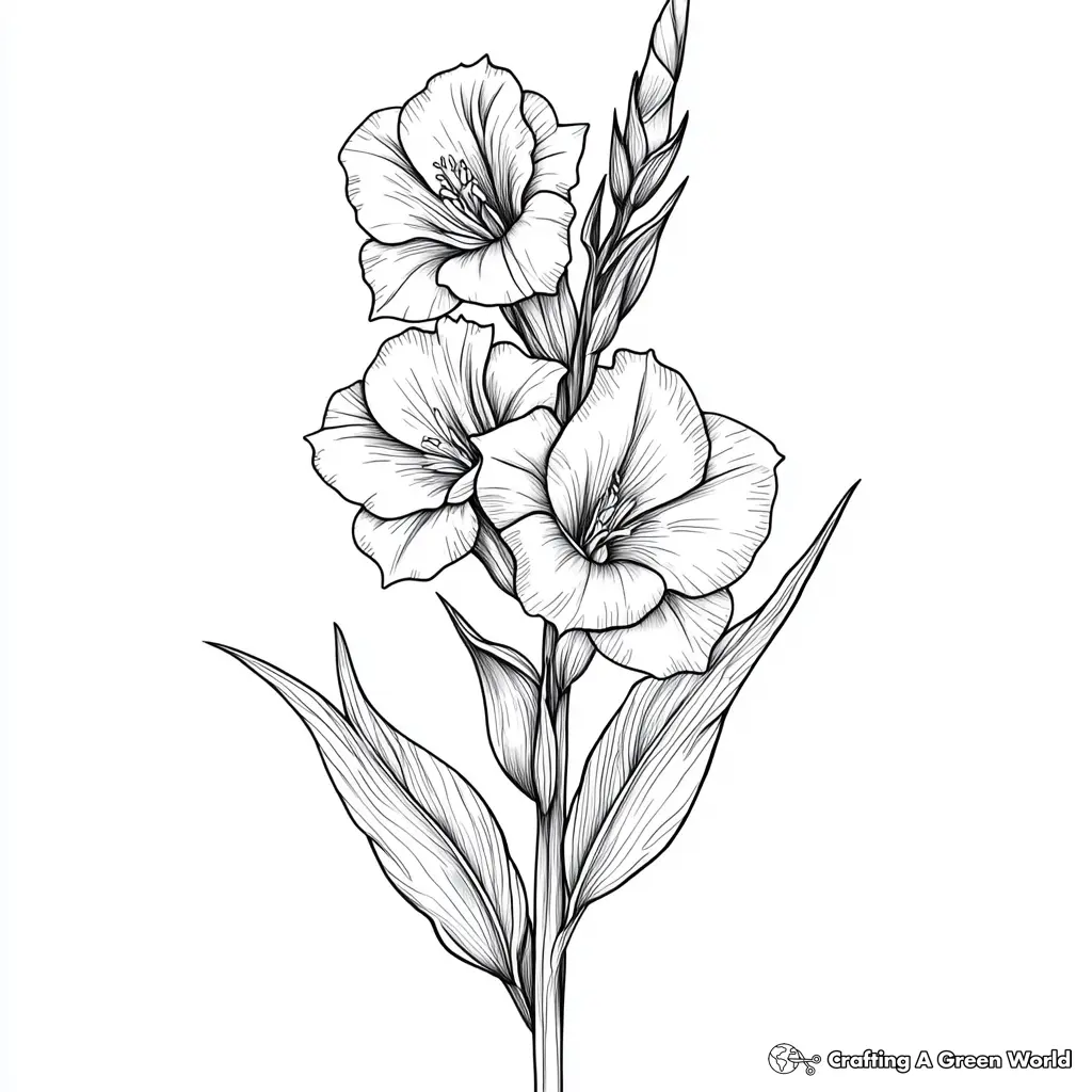 Flores Realistas para Colorir 182