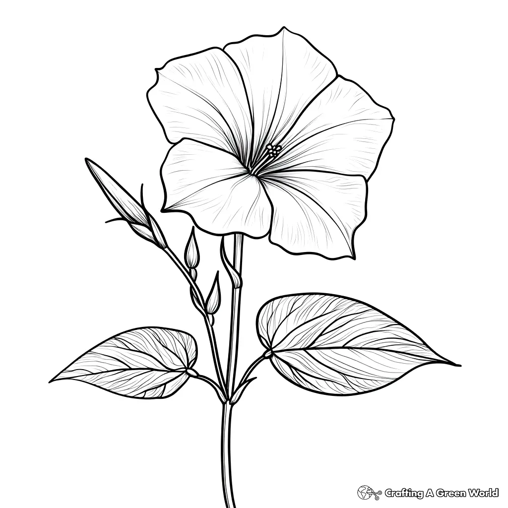 Realistic Flower Coloring Pages 189
