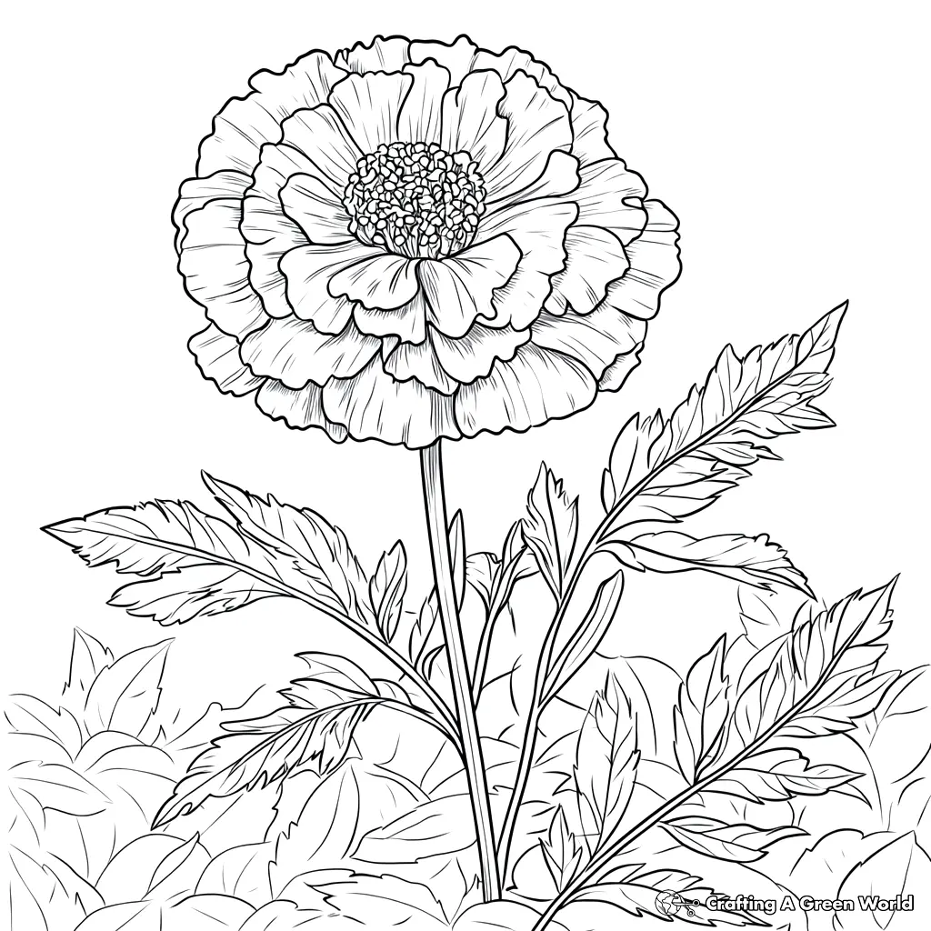 Realistic Flower Coloring Pages 206