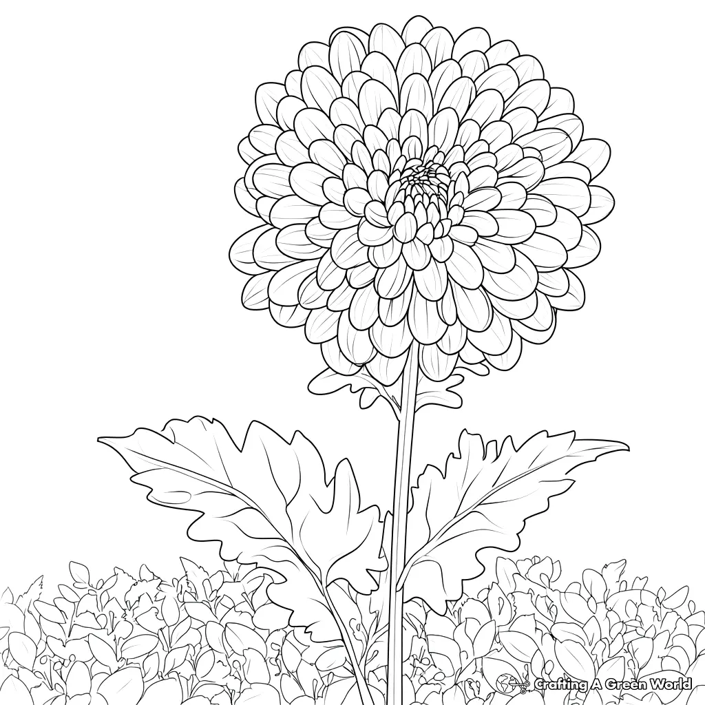 Realistic Flower Coloring Pages 214