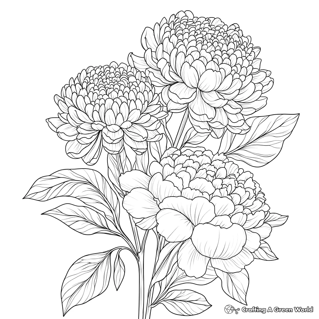 Realistic Flower Coloring Pages 224