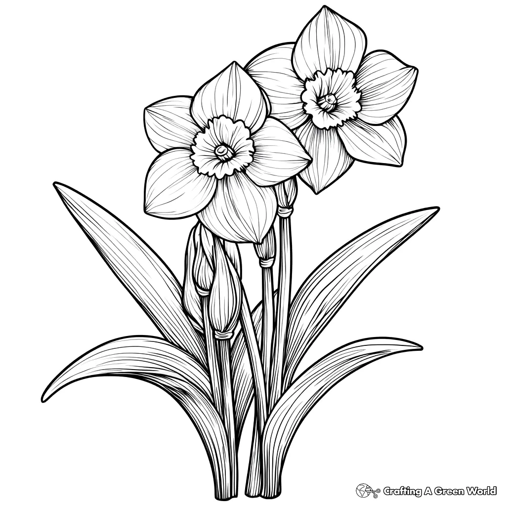 Realistische Blumen Ausmalbilder 230