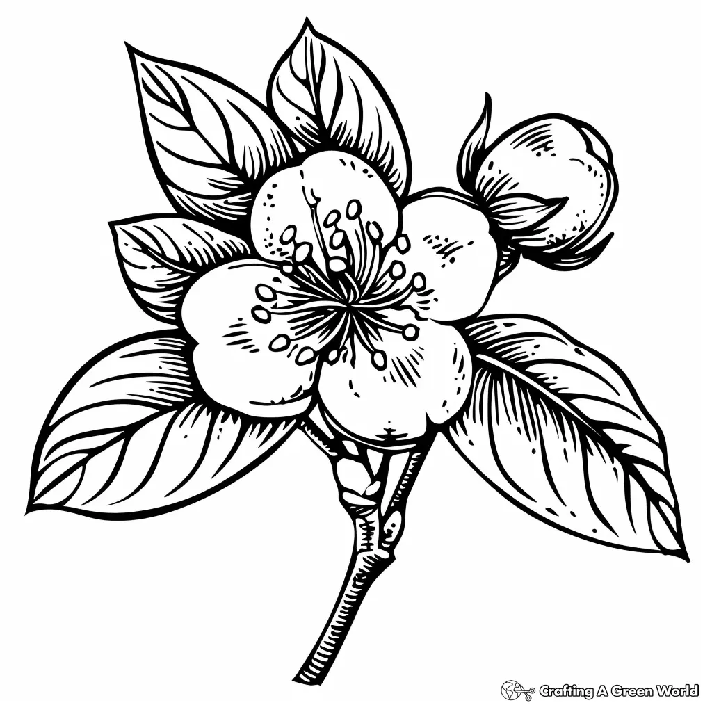 Realistic Flower Coloring Pages 50