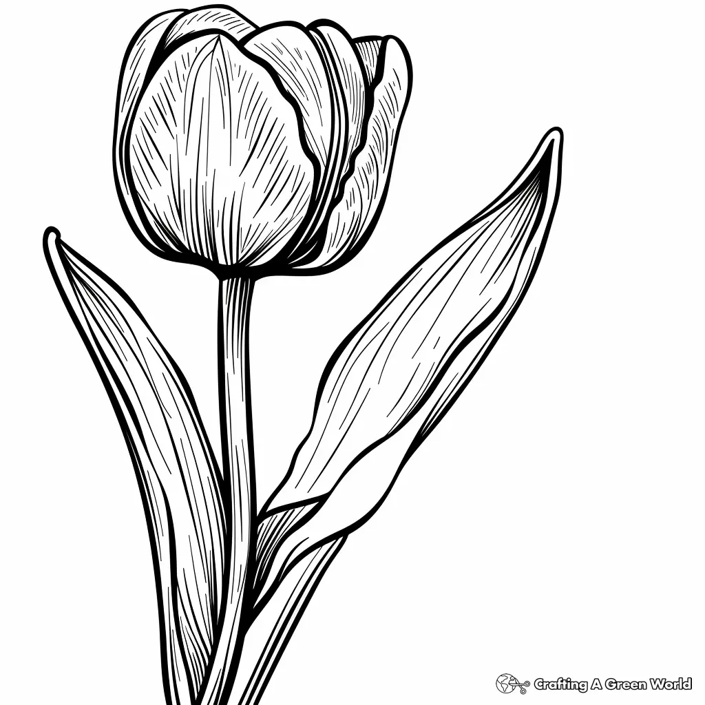 Realistic Flower Coloring Pages 64