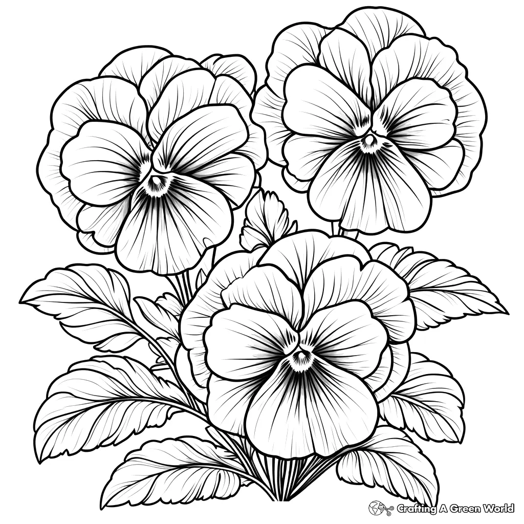 Flores Realistas para Colorir 74