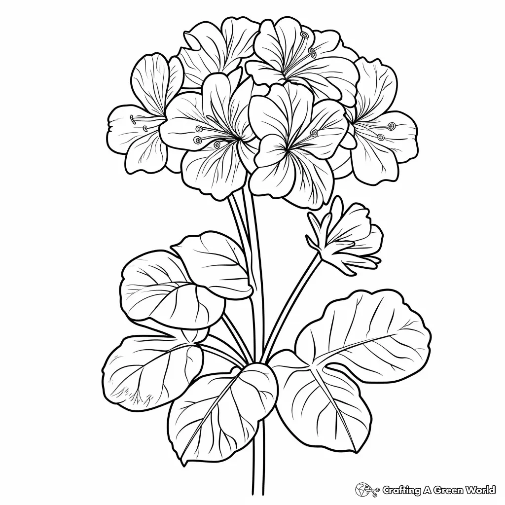 Realistic Flower Coloring Pages 80