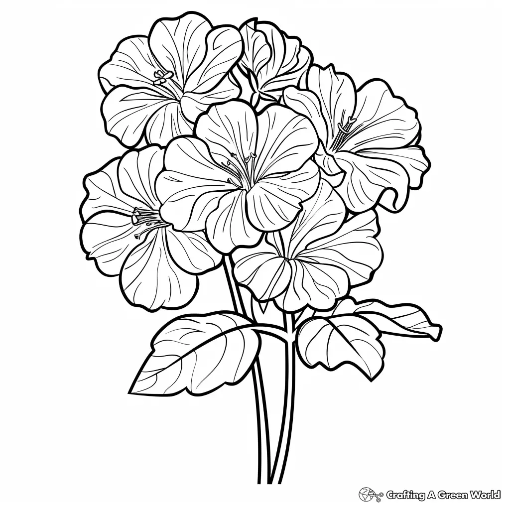 Flores Realistas para Colorir 81