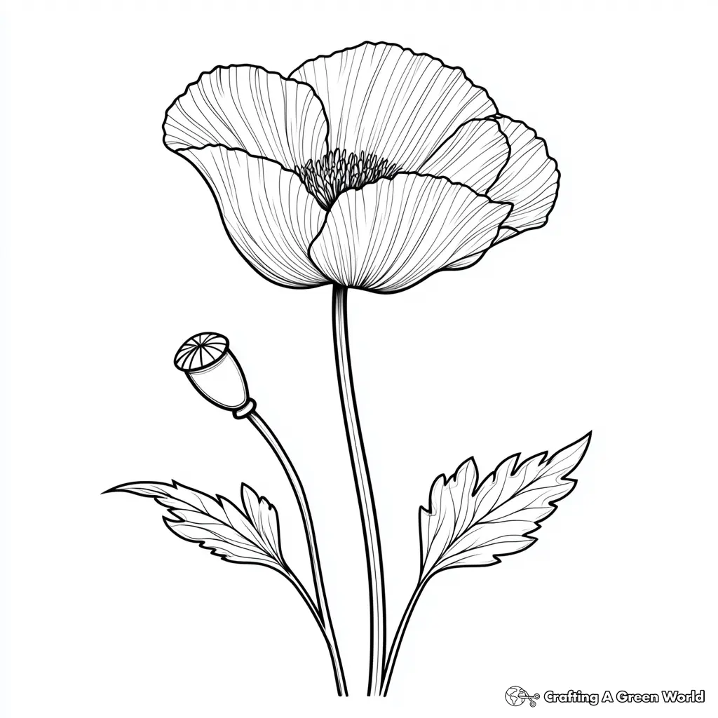 Realistic Flower Coloring Pages 91