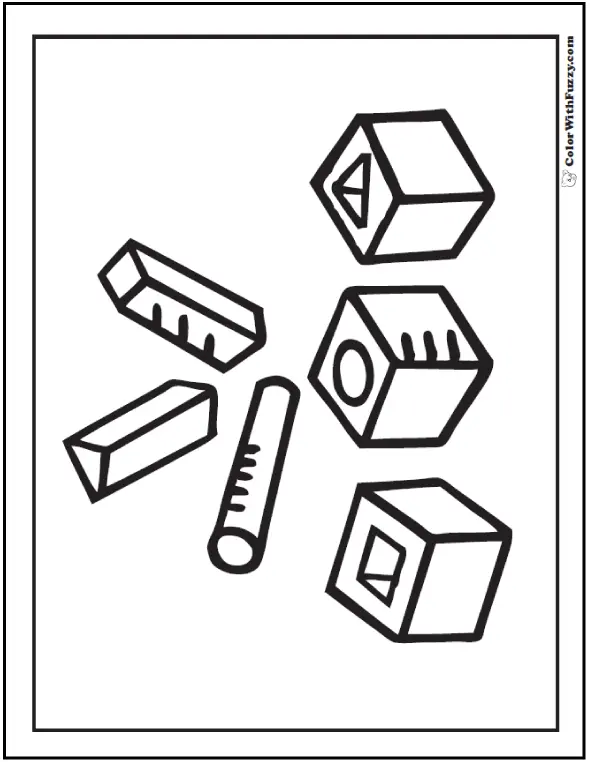 Forma Retangulo Para Colorir 12