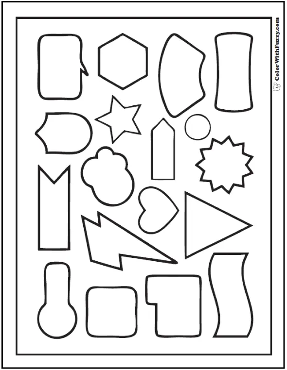 Forma Retangulo Para Colorir 4