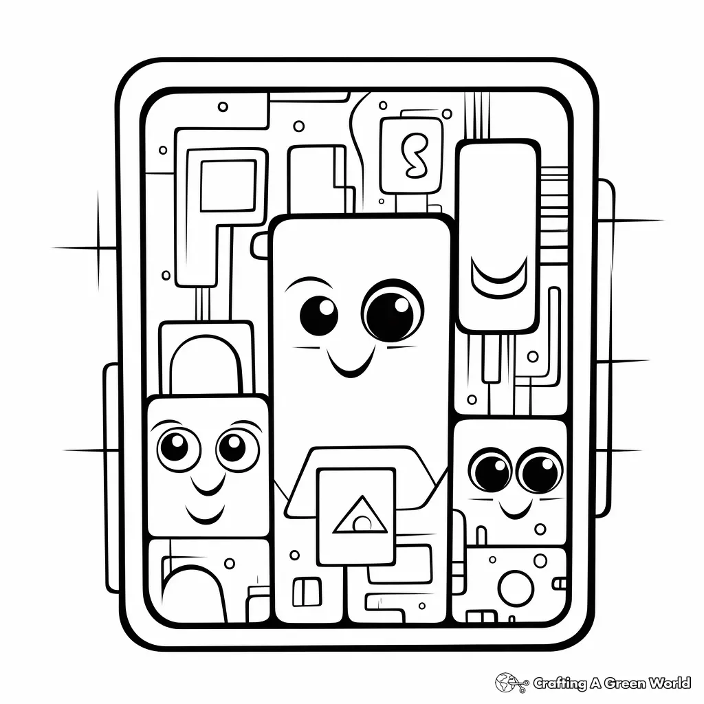 Forma Retangulo Para Colorir 6
