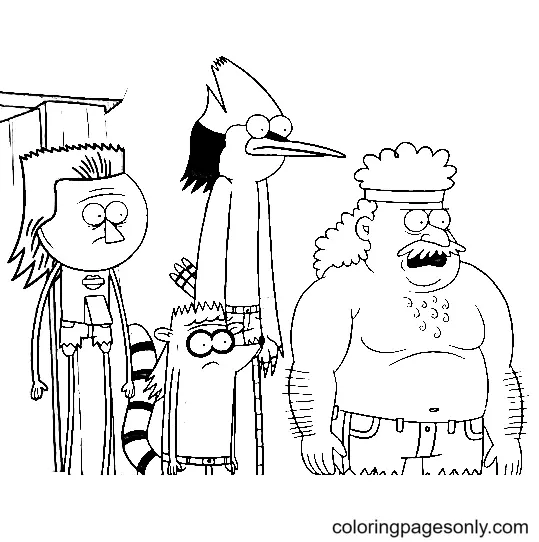 Regular Show Ausmalbilder 53