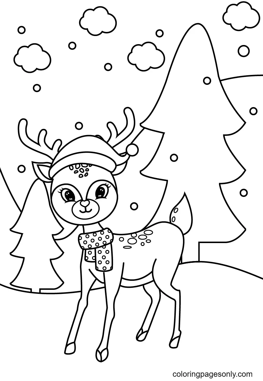 Reindeer Coloring Pages 58