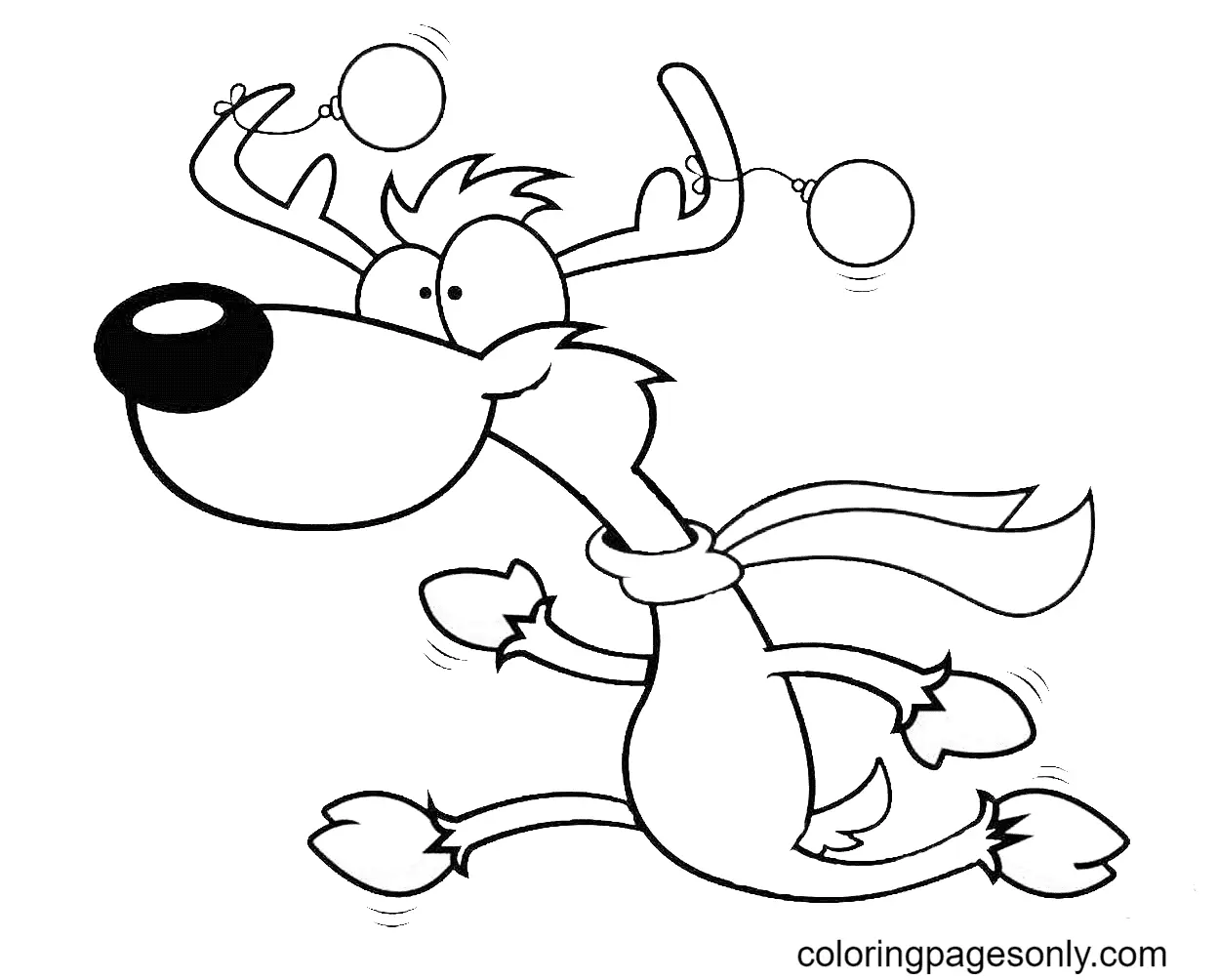 Reindeer Coloring Pages 64