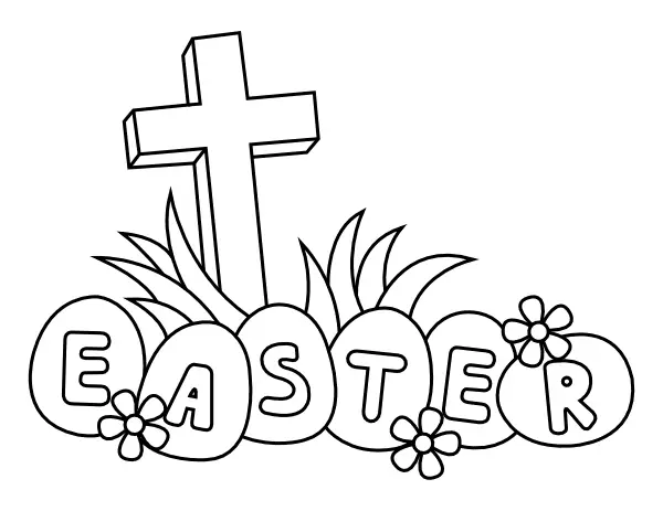 Religiöse Ostern Ausmalbilder 1