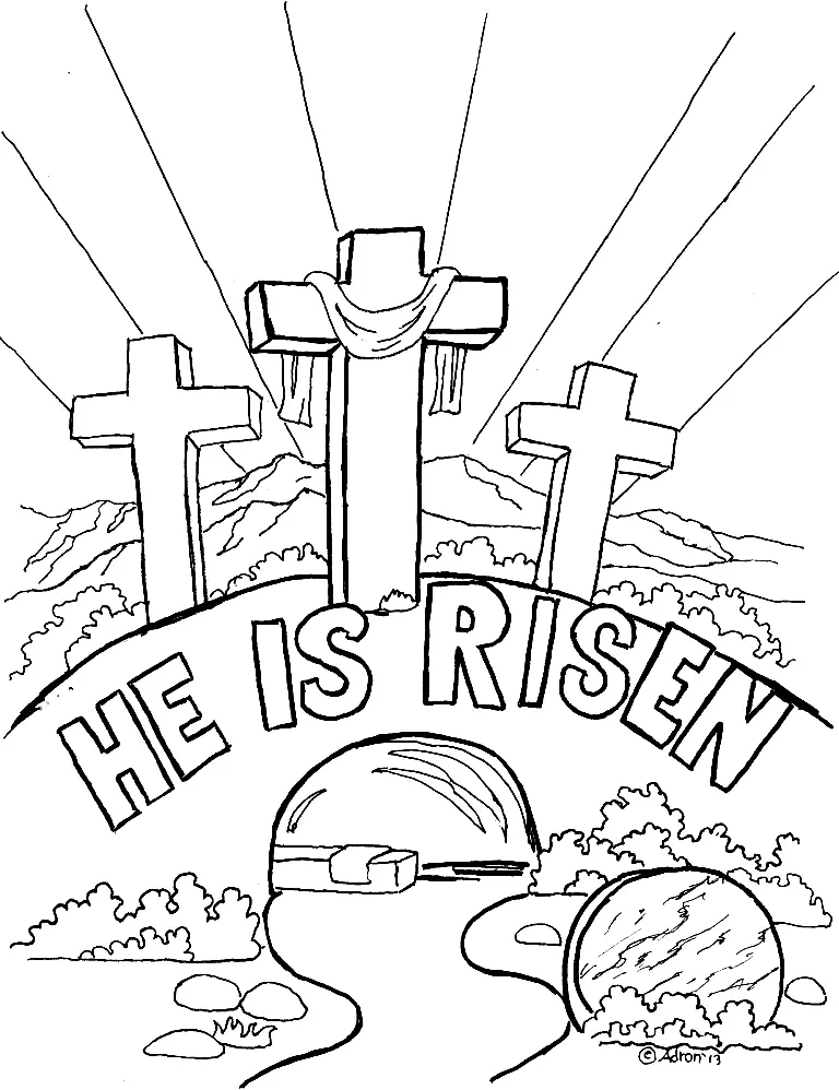 Religiöse Ostern Ausmalbilder 11
