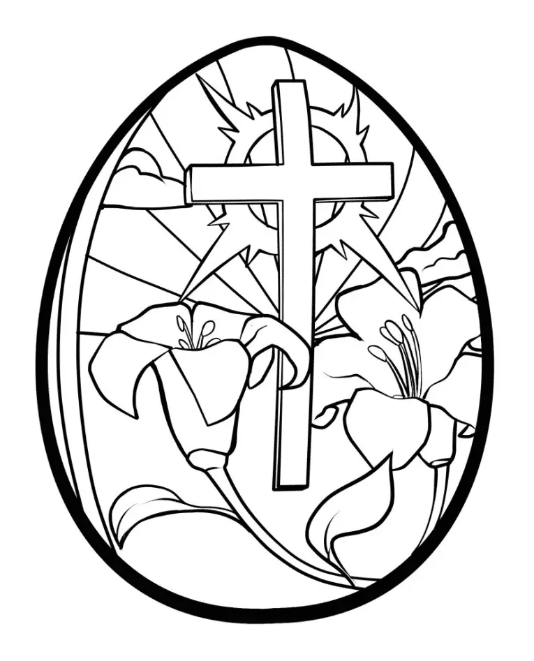 Religiöse Ostern Ausmalbilder 18