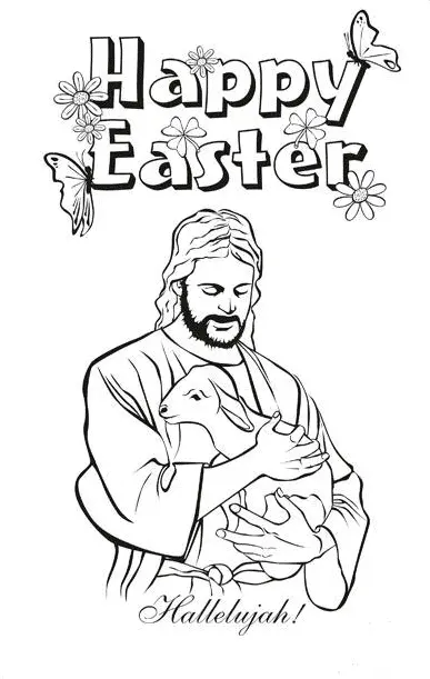 Religiöse Ostern Ausmalbilder 25