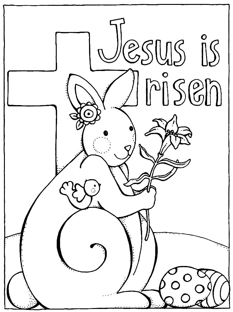 Religiöse Ostern Ausmalbilder 31